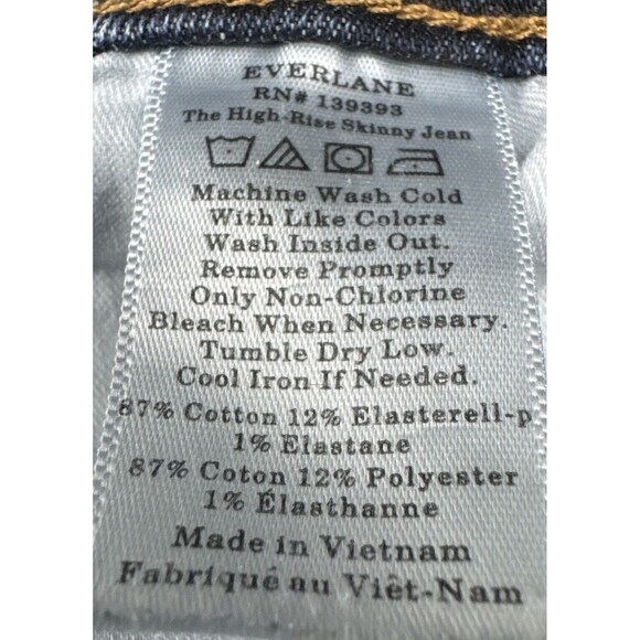 Women’s Everlane High Rise Skinny Ankle Medium Wash Denim Jeans Sz 29 Regular - Picture 6 of 9